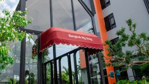 กันสาดผ้าใบทรงยุโรป