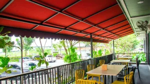 กันสาดผ้าใบทรงยุโรป