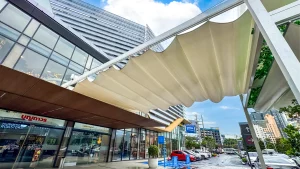 หลังคาผ้าใบเปิดปิดได้