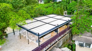 หลังคาผ้าใบเปิดปิดได้