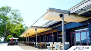 หลังคาผ้าใบเปิดปิดได้