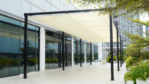 หลังคาผ้าใบเปิด-ปิดได้