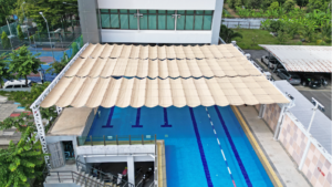 หลังคาผ้าใบเปิด-ปิดได้