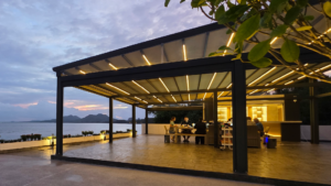 หลังคาเปิดปิดได้ โครงสร้างอลูมิเนียม